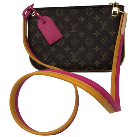 pink and purple lv bag|lv bag with pink strap.